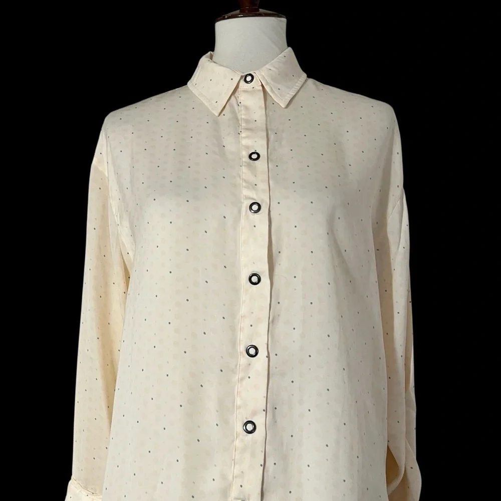 Free‎ People All Smiles Shirt Blouse Top In Ivory